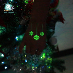 Christmas Luminous Tattoo for Children Cute Design Glow Sticker Face Arm Leg Body Art Tattoo 210*150Mm