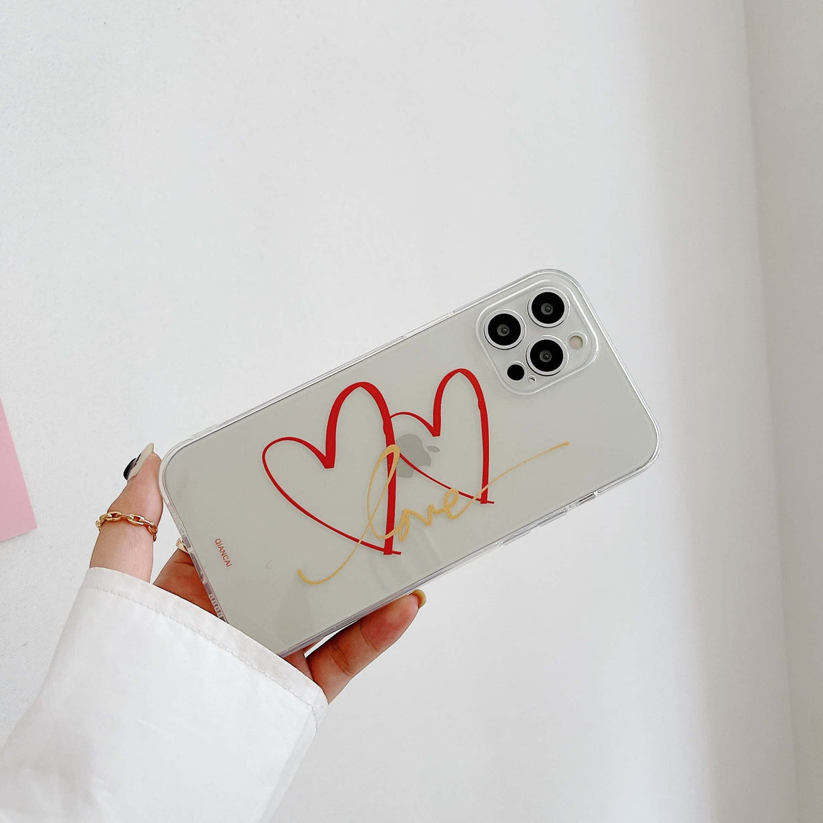 Double love Cupid heart soft silicone couples jane phone case for iphone 11 12 mini pro max 8 7 plus x xr xs max cover conque