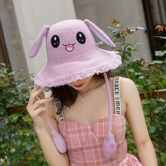 New Fisherman bunny ears cap moving ears orejas que se mueven Headband will move rabbit ears headband orejas que se