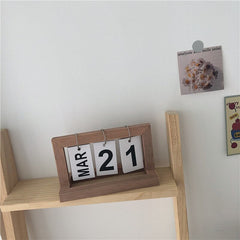 2022 Calendar Nordic Creative Wood I Japanese Style Personal 2021 Calendar Tabletop Ornaments