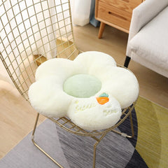 Plush Flower Mat Stuffed Lifelike Flower Shape Baby Kids Home Playmat Stuffed Soft Plant Flower Throw Pillow Cushion Home Decor