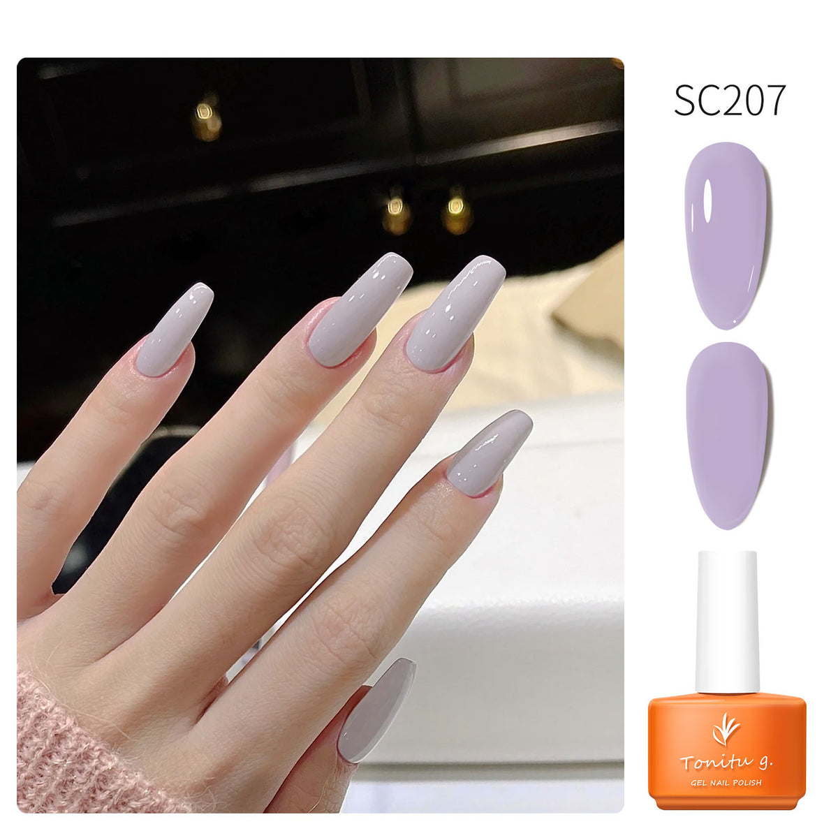 YICKYUE  -  7ml Semi Permanent Gel Nail Polish Black White Red Nude Nails Art Soak Off  UV LED Varnish Base Top Coat