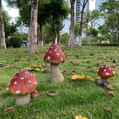 YICKYUE  Creative Mushrooms Outdoor Garden Decoration for Lawn and Kindergarten Landscaping