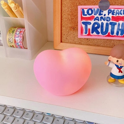 Ins Night Light Cute Love Lamp Student Birthday Gift Desktop Decoration Atmosphere Light Home Decor Living Room Decoration