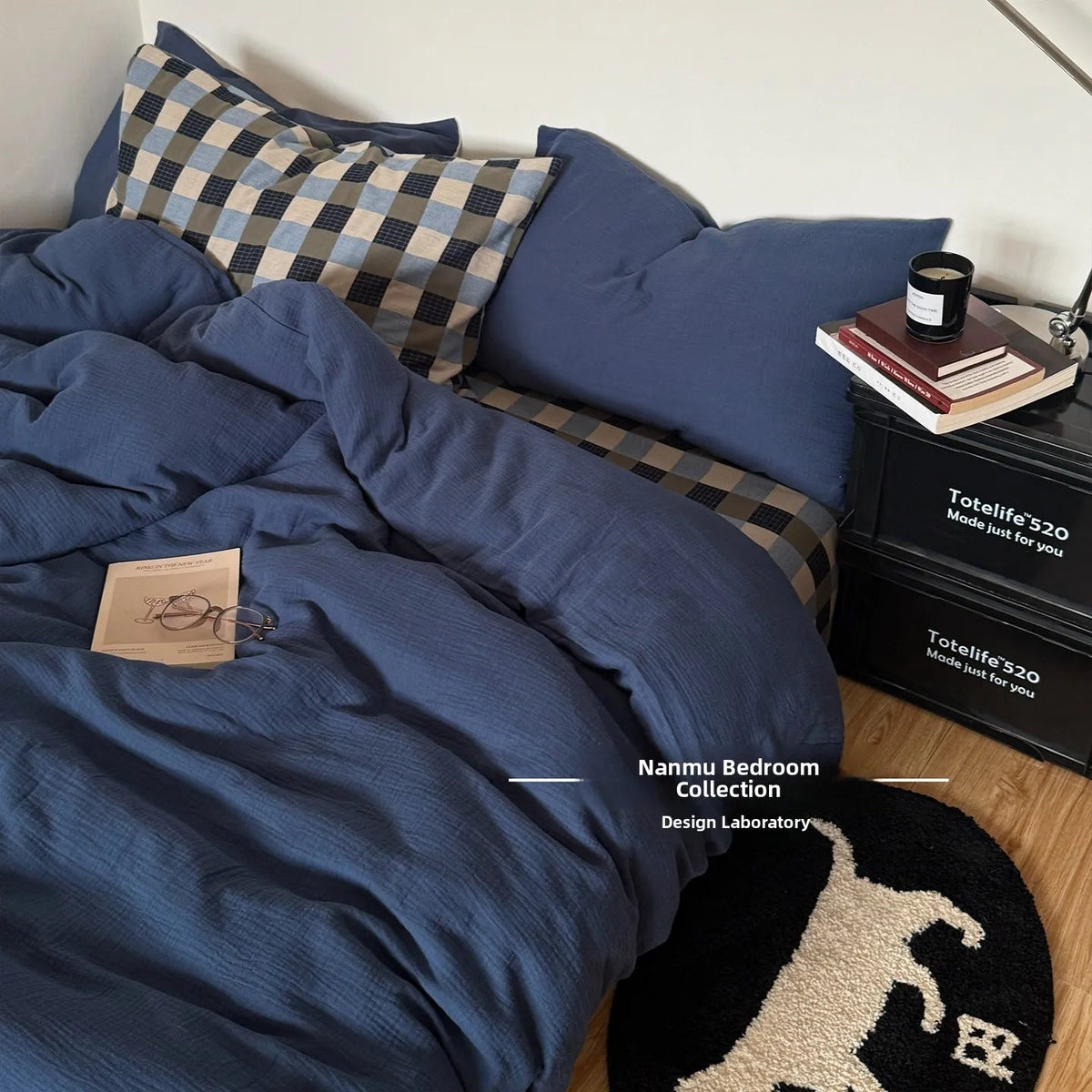 Fre Color Colion Pure Cotton Pleated Four-Piece Set Bedding Quilt Cover Pillowcase Bed eet id Pattern Chinese Sle
