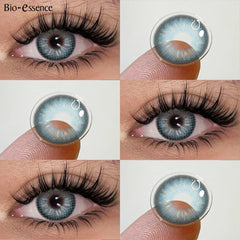 YICKYUE    2pcs Natural Color Contact Lenses for Eyes Brown Lenses Colorcon Korean Lenses Yearly Beauty Brown Eye Contacts Lens