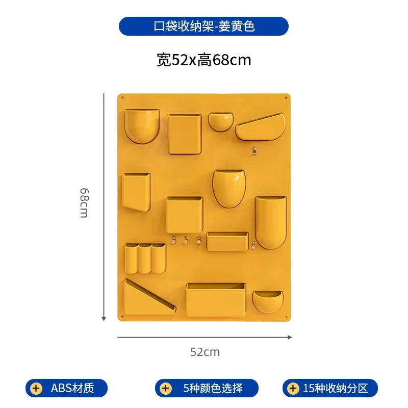 YICKYUE  -  Storage Rack for Wall Holder Offices Kitchens Organizer Workshops Bathrooms Children's Rooms Different Shapes Size Hooks Clips