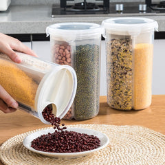 Food Storage Box Cereal Sealed Box Snacks Jar Refrigerator Food Crisper Kitchen Accessories Organizer Home 4 Grid Detachable