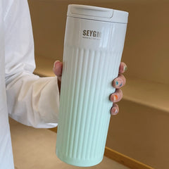 500ml Portable Fashion Stainless steel 304 Coffee Mug Color Changing Design Car Thermos Mug Travel Thermal Cup For Gifts