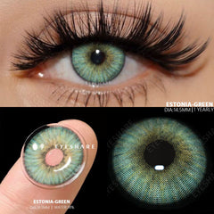 YICKYUE  -  1 Pair Colored Contact Lenses for Eyes Blue Contact Lenses Yearly Beautiful Pupils Fashion Contact Lenses Green Lenses