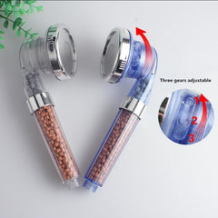3 Modes Bath Shower Adjustable Jetting Shower Head High Pressure Saving water Bathroom Anion Filter Shower SPA Nozzle