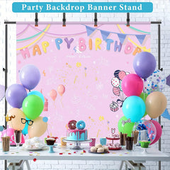 YICKYUE  Backdrop Stand 10x7ft (WxH) Photo Studio Adjustable Background Stand, Metal Balloon Arch Stand, Wedding Arches For Ceremony, Rectangular Backdrop Stand For Anniversary Birthday Party Bridal Shower Decoration Home Decor