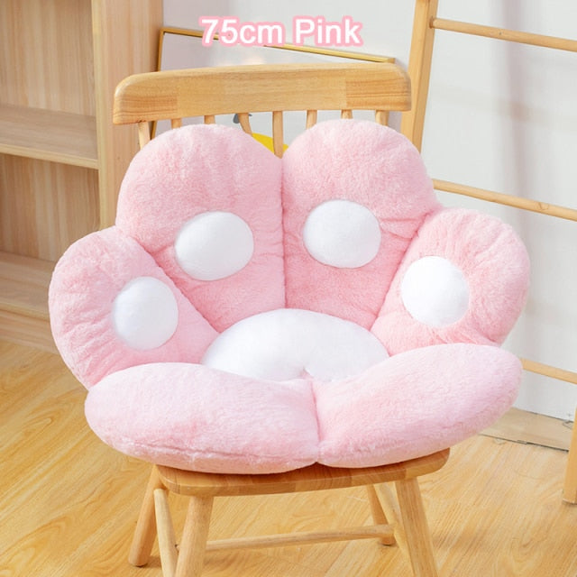1 PC INS Cat Bear Paw Pillow Animal Seat Cushion Stuffed Small Plush Sofa Indoor Floor Home Chair Decor Winter Children Gift NEW