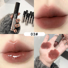 YICKYUE  -  Double Head Raincoat Lipstick Matte Mirror Lip Glaze Crystal Lip Tint Oil Clear Water Light Lip Gloss Lasting Non-stick Makeup