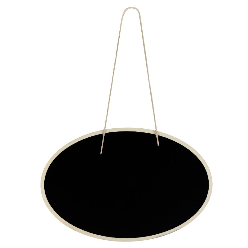 1pc Wooden Blackboard Rustic Wedding Decoration Hanging Pendnat Birthday Party Baby Shower Home Decor Door Sign Message Board