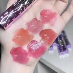 YICKYUE  -  Glaze Light Moisturizing Lip Gloss Purple Water Crystal Ice Jelly Lip Gloss Non-stick Cup Liquid Lipstick Makeup Labial Cosmetic