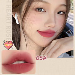 YICKYUE  -  Milk Velvet Lipstick Smooth Long Lasting Red Tint Balm Lip Gloss Easy to Wear Waterproof Lip Mud Moisturizing Glaze Makeup Cute