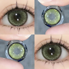 YICKYUE  -  1 Pair Korean Color Contact Lenses for Eyes With Diopters Prescription Fashionable High Quality Lenses Free Shipping