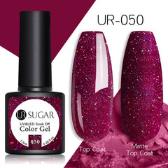 UR SUGAR Glitter Gel Nail Polish 7.5ml Gel All For Manicure UV Semi Permanent Gel Varnish Soak Off Nail Art Need Base Top Gel