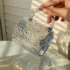 YICKYUE  -  Cute Christmas Mug Gift Glass Cup For Coffee Tea Wine Milk Beer Drinking Glasses Clear Water Cup Heat Resistant Drinkware 340ml