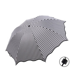 Chic Floral ANTI-UV Foldable Umbrellas Sun Compact Women Female Ladies Lady Windproof Rain Lovely Flower 8K Parasols Umbrella