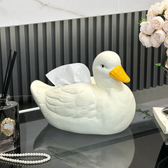 YICKYUE  -  Cute Cartoon Duck Tissue Box Paper Drawer Box Storage Box Living Room Desktop Office Decoration Kitchen Acceesories