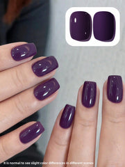 YICKYUE  -  15ml Dark Purple Gel Nail Polish Starter Pure Soak Off No Wipe Nail Gel Polish Suitable For All Seasons
