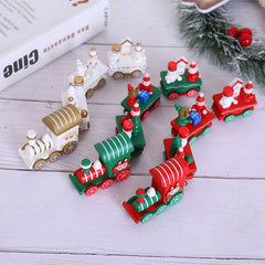 Wooden/Plastic Train Christmas Ornament Merry Christmas Decoration For Home 2022 Xmas Gifts Noel Natal Navidad New Year 2023