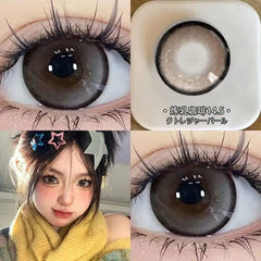 YICKYUE  Myopia Contact Lenses for Eyes Color Prescription Korean Pupils Parkas Makeup Accessories 2pcs Beauty Contact Lenses Year