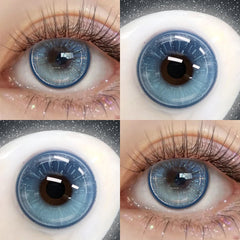 YICKYUE  Green Myopia Colored Contact Lenses Half-Yearly 2Pcs Small Pupil Natural Beauty Prescription Lens for Students Dating