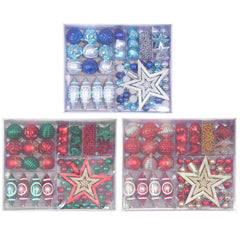 1 Set Christmas Tree Ornaments Decorations Decor Hanging Ball Xmas Party Pendants Ball Ornament Stock Clearance