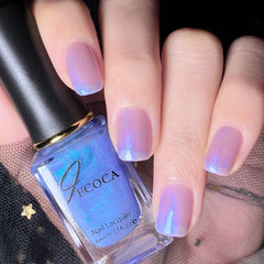 YICKYUE  -  AuroraIllusion Non-peel Long Lasting Air Dry  Lasers Effect Shimmer Glitter Nail Polish 8ml