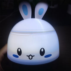 Rabbit Light Starry Sky Cosmic Projection Starry Three-color Night Light Bluetooth Audio Bedroom Atmosphere Light Birthday Gift