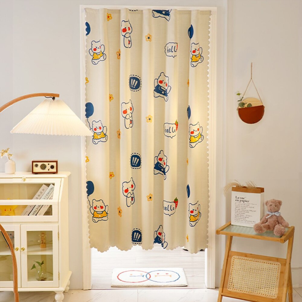 YanYangTian Thicker Velcro Door curtain ark curtain blackout shade Bedroom Partition space kitchen living room decoration