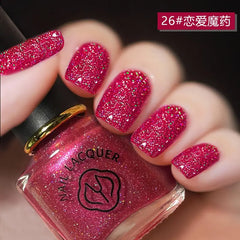 YICKYUE  -  Fashion Disco Reflective Color Shimmer Glitter Long Lasting Quick Dry Nail Lacquer Polish