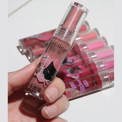 Yickyue New FLORETTE Lipsticks Cute Cat Jelly Lip Glaze Moisturizing Lasting Sexy Mirror Lip Gloss Korean Lip Tint Girls Beauty Makeup