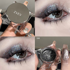 YICKYUE  -  Gel Texture Metallic Eyeshadow Palette Diamond Smoky Monochrome Glitter Body Highlighter Powder Cream Brighten Shiny Eyes Makeup