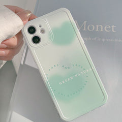 Ins love Gradient silicone cover phone case for iphone 11 12 mini pro max x xr xs max 8 7 plus se  capa shell funda