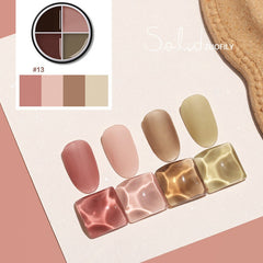 4 Colors Japanese Style Solid Color Gel Nail Polish Painting Gel Soak Off UV LED Cream Gel Varnish for Nail Art DIY Nail Design
