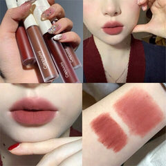 GUICAMI 6 Colors Lipgloss Set Lip Moisturizing Matte Lipstick Matt Lip Glaze Makeup Long Lasting Lipstick Tubes Maquiagem