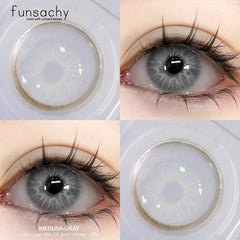 YICKYUE  -  1Pair Color Contact Lenses for Eyes Korean Natural Green Lenses Big Eyes Pupils Cosmetic Contact Lenses Free Shipping