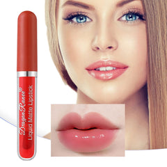 12 Color Liquid Lipstick Long Lasting Waterproof Lip Tint Lip Glaze Moisturizing Non-Stick Cup Clear Lip Gloss Nude Lip Makeup
