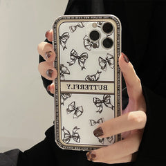 2022 Trendy butterfly classic phone case for iphone 13 12 pro max mini 11 x xr xsmax 8 7 plus cute cartoon 3d lover cover capa