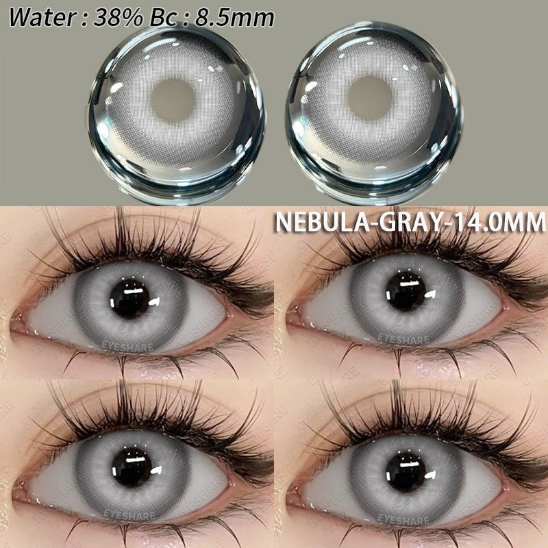 YICKYUE  -  1 Pair Fashion Pink Cosplay Anime Lenses Color Contact Lenses for Eyes Cosmetics Purple Lenses Yearly Eye Contact Lens
