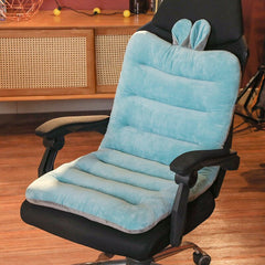 Double-sided Usable Winter Stuffed Fuzzy Plush Sofa Seat Cushion Animal Indoor Floor Chair Pillow for Winter Warm