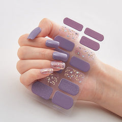 New Year Patterned Nail Decor Nail Polish Nail Art Stickers Full Beauty Sticker for Nails Nail Accesoires Christmas Nail Sticker