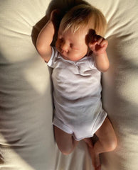 47 CM 3D-Paint Skin Soft Silicone Reborn Boy Baby Doll Toy For Girl Like Real 19 Inch Cloth Body Sleeping Alive Dress Up Boneca