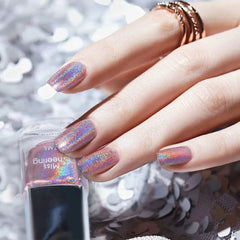 YICKYUE -  Miss Cheering New 8 Color Diamond Laser Glitter Nail Polish Colorful Magic Laser Nail Polish 7ml Factory Wholesale Cosmetics Hot