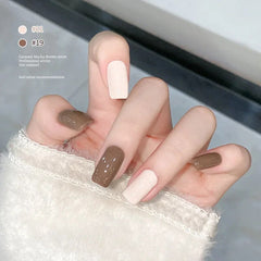 Yickyue Autumn Winter Caramel Coffee Color Gel Nail Polish Mocha Brown Series Semi Permanent UV Gel Dark Colors DIY Nail Art Gel Varnish