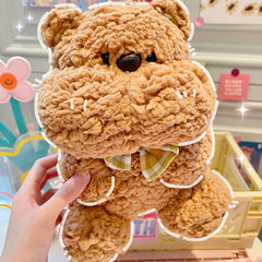 W&G Ins Cartoon Bear Rabbit Doll Creative Birthday Valentine's Day Gift Cute Girl Toy Doll Home Decoration Ornaments